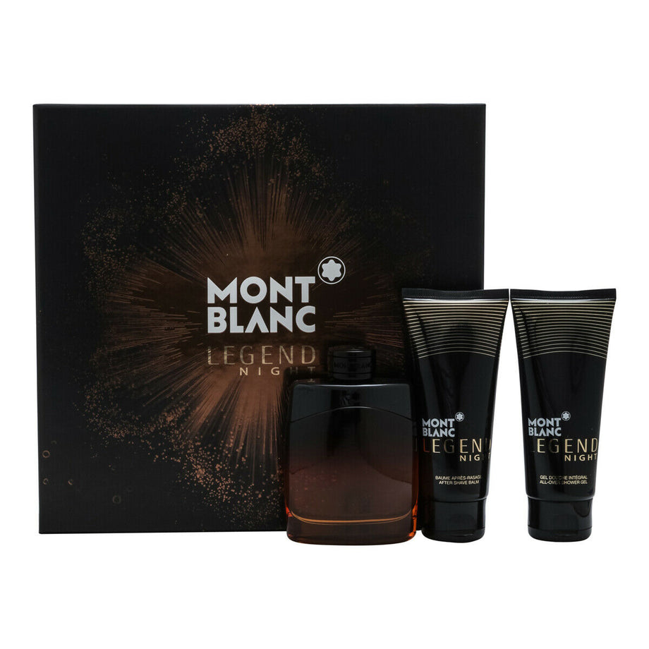 Mont Blanc Legend Night Men s 3pc Set 3.4oz 100ml EDT ASB SG